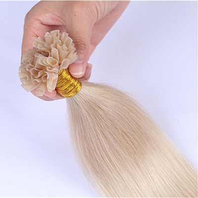  Keratin u tip hair extension ,pre bonded nail hair extension ,unprocessed fusion hair 613,China manufacturer wholesaleHN193